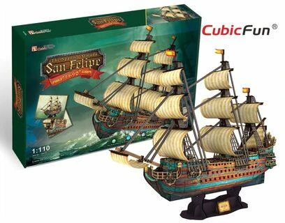 CUBICFUN 3D dėlionė „Ispanų karo laivas San Felipe“