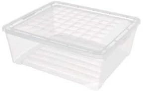 Daiktadėžė CURVER, 10 l, skaidri, 34,2×29,7×12,5 cm