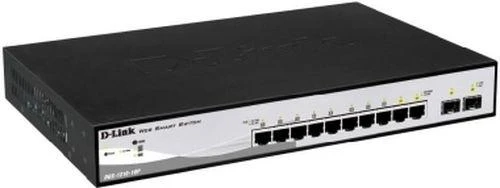 Šakotuvas D-LINK 10-Port Layer2 PoE Smart Managed Gigabit Switch dlink žalias 3.0 8x 10/100/1000Mbit/s TP RJ-45 PoE prievadas 802.3af/at