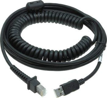 Datalogic susuktas USB ir RJ45 sujungimo laidas