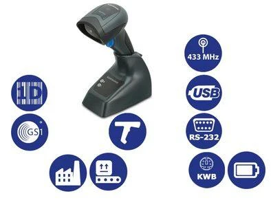 Datalogic QuickScan I QM2131 skaitytuvas su techninėmis piktogramomis