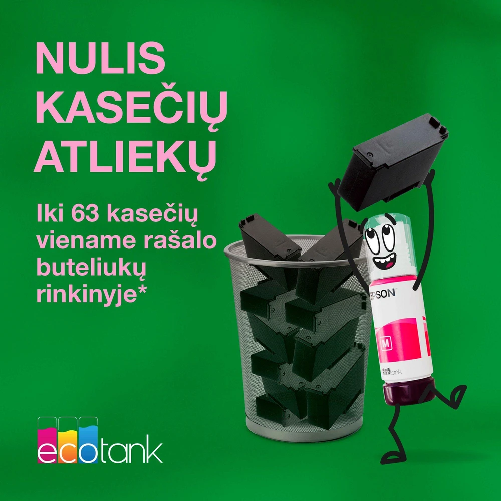 Daugiafunkcis spausdintuvas Epson EcoTank L6370 | A4 | spalvotas | Wi-Fi | Ethernet | automatinis dvipusis spausdinimas (C11CL43403)