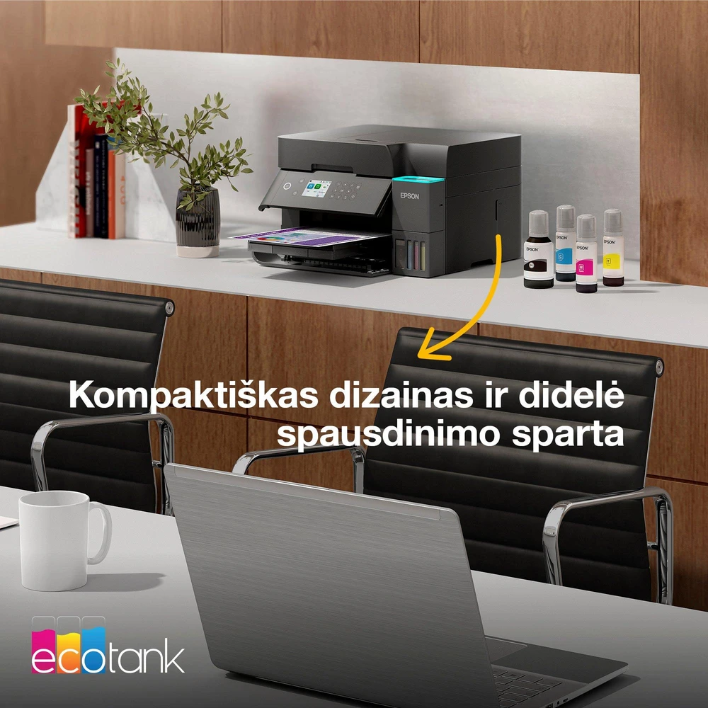 Daugiafunkcis spausdintuvas Epson EcoTank L6370 | A4 | spalvotas | Wi-Fi | Ethernet | automatinis dvipusis spausdinimas (C11CL43403)