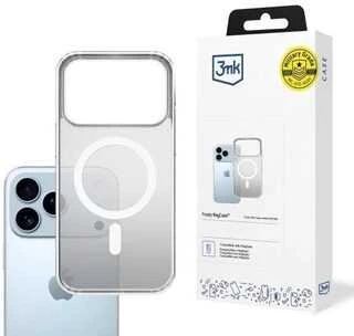 Dėklas 3MK Frosty Magdėklas skirtas Apple iPhone 17 Pro baltos spalvos