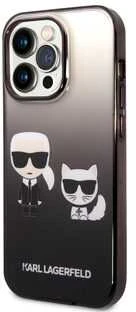 Dėklas Karl Lagerfeld KLHCP14LTGKCK iPhone 14 Pro 6.1 "hardcase juodas / juodas Gradient Ikonik Karl & Choupette