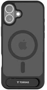 Dėklas Torras Pstand Series Case for iPhone 16 Pro (juodas)