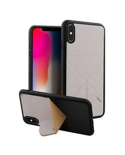 UNIQ dėklas telefonui Transforma Ligne Apple iPhone X/Xs pilkos spalvos