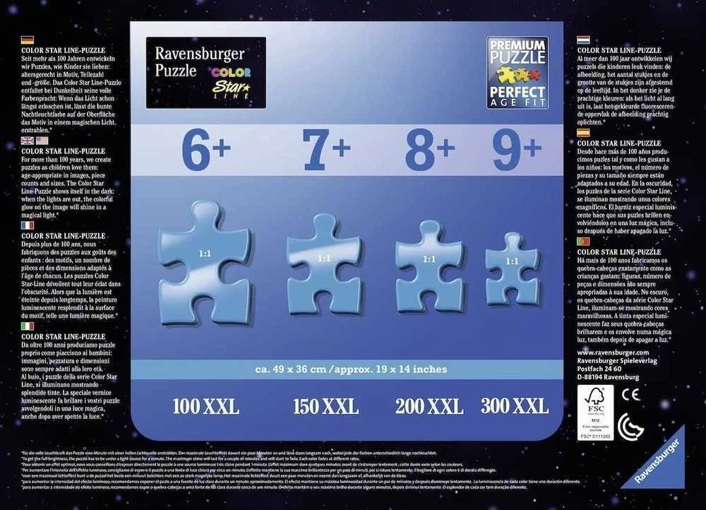 Ravensburger Dėlionė 100 vnt. - Vienaragiai mėnulio šviesoje