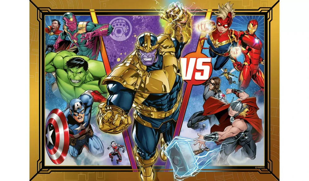 Ravensburger Dėlionė 4x100vnt. - Avengers
