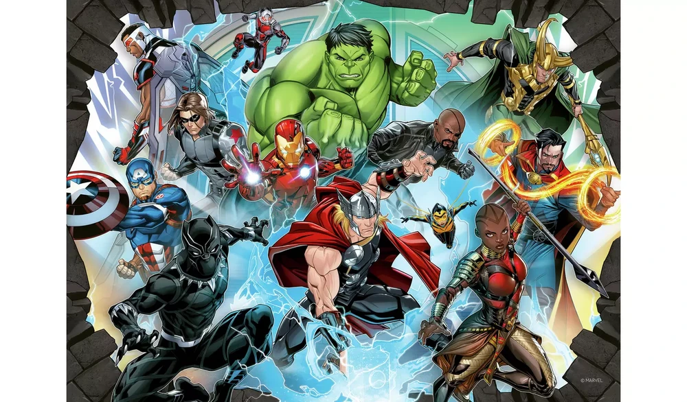 Ravensburger Dėlionė 4x100vnt. - Avengers