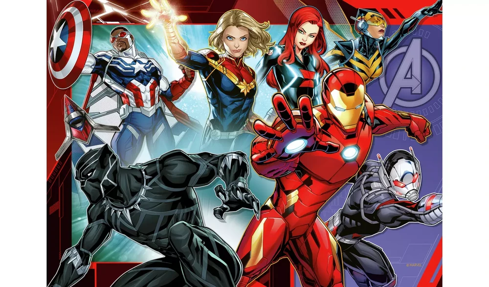 Ravensburger Dėlionė 4x100vnt. - Avengers