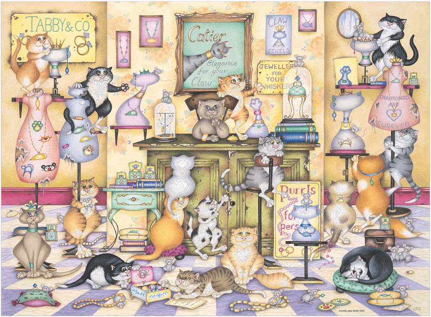 Ravensburger Dėlionė 500 vnt. - Katės aprašymas - Prekės nuotrauka