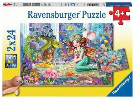 Ravensburger Dėlionė 2x24 vnt. - Undinės
