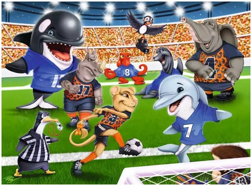 Ravensburger Dėlionė 150 vnt. - Futbolo aikštelė aprašymas - Prekės nuotrauka
