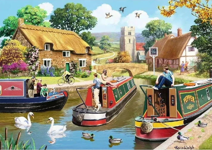 Ravensburger Dėlionė 1000 vnt. - Darbinga diena kanale