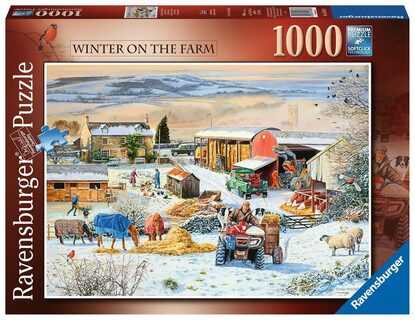 Ravensburger dėlionė „Žiema ūkyje“, 1000 det.