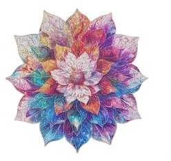 Robotime 3D medinė dėlionė Mystic Mandala Flower