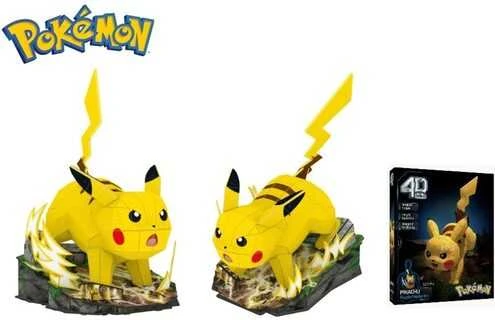Spin Master 4D dėlionė „Pokemon Pikachu“ 3D dėlionė, 201 detalė, 33 cm