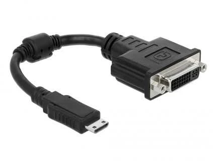 Delock adapterio kabelis mini HDMI-C kištukas > DVI 24+1 moteriškas