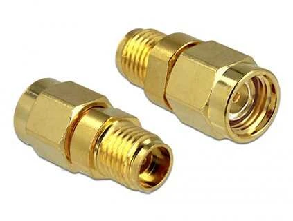 Delock RP-SMA ir SMA adapteriai, auksinės jungtys