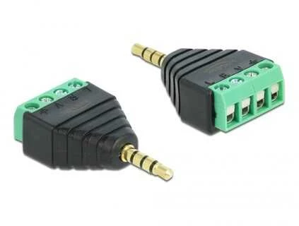 Adapteris AV Delock terminalo blokas juodas (65453)