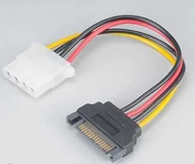 „Akasa SATA“ į „Molex“ adapterio kabelis – 2 vnt.