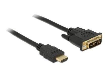 DELOCK Cable DVI 18+1 male > HDMI-A male 2 m juodas