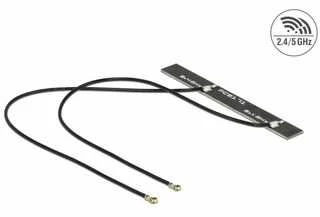 Delock WLAN dviguba antena 2 x MHF IV HSC MXHP32 suderinama jungtis