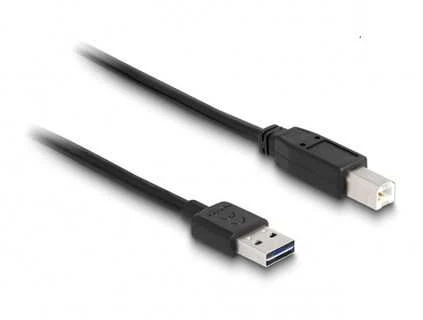 DeLOCK 83360 kabelis EASY USB A į USB B USB 2.0 tipo A kištukas į USB 2.0 tipo B kištukas 3 m juodas