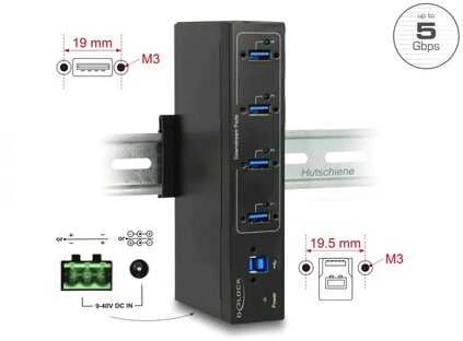 HUB USB Delock 4x USB-A 3.0 (63309)