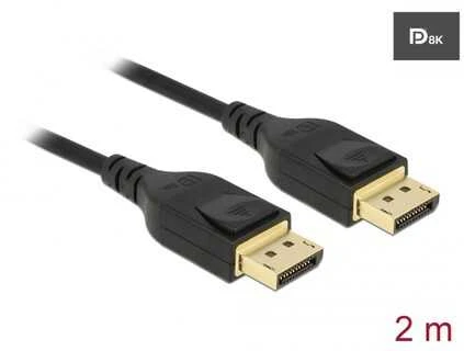 DELOCK DisplayPort kabelis 8K 60 Hz 2 m DP 8K sertifikuotas