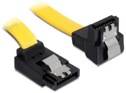 DELOCK Cable SATA 6Gb/s 50cm žemyn/staigus metalinis
