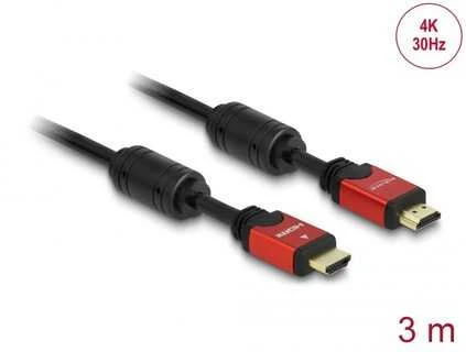 Delock Cable High Speed HDMI, HDMI A kištukas > HDMI A kištukas 3 m