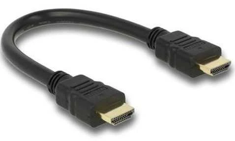 DELOCK kabelis didelės spartos HDMI Ethernet – 25 cm vyriškas / vyriškas