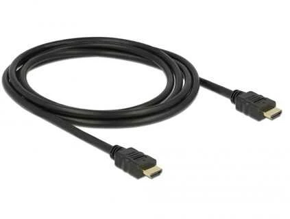 DELOCK kabelis didelės spartos HDMI su eternetu HDMI A kištukas > HDMI A vyriškas 4K 2 m