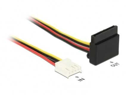 DeLock Kabelis Power Floppy 4 kontaktų (F) – SATA 15 kontaktų (F) 30 cm