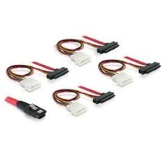 Delock Cable mini SAS SFF-8087 > 4 x SAS SFF-8482 + Galia 50 cm