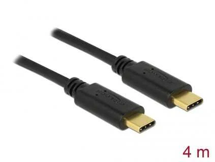 USB kabelis Delock USB-C – USB-C 4 m juodas (83868)