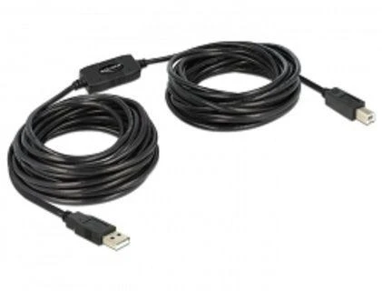 Delock Cable USB 2.0 A tipo kištukas > USB 2.0 B tipo kištukas 20 m