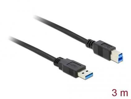 DELOCK Cable USB 3.0 Type-A male > USB 3.0 Type-B male 3.0m juodas