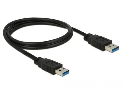 DELOCK Cable USB 3.0 Type-A male > USB 3.0 Type-A male 1,0 m juodas