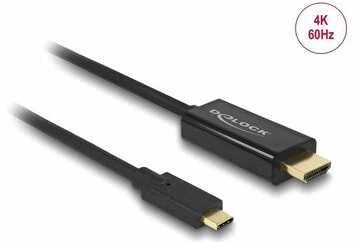 USB kabelis Delock USB-C – HDMI 3 m juodas (85292)