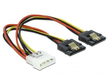 Delock Molex – SATA x2 0,2m Multicolor (85237)