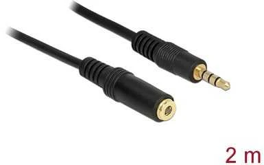 Kabelis Delock Jack 3.5mm - Jack 3.5mm 2m juoda (84667)