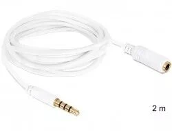 Apple Kabelis Delock Jack 3.5mm - Jack 3.5mm 2m balta (84482)