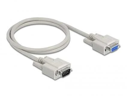 DELOCK Cable Serial Ext. SUB-D 9 1m St/Bu