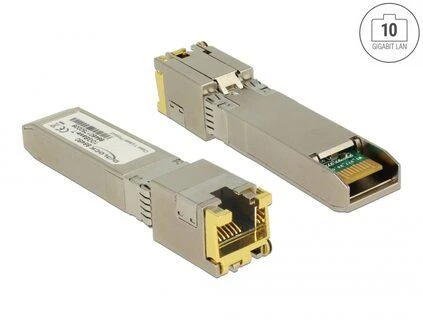 Delock 86460 SFP+ variniai moduliai su RJ45 jungtimis