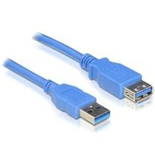 Delock ilgintuvas USB 3.0 tipo A vyriškas > USB 3.0 tipo A moteriškas 1 m mėlynas