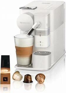 Automatinis kavos aparatas su pieno plakikliu Delonghi EN510.W Nespresso, Baltos spalvos