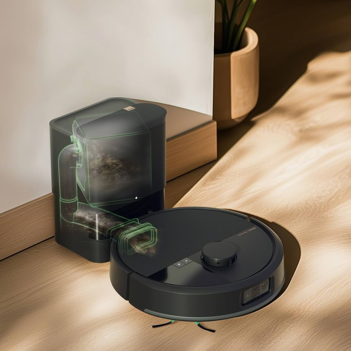 Dulkių siurblys - robotas iRobot Roomba Max 705 VAC + automatinio ištuštinimo stotelė, juodos spalvos aprašymas - Prekės nuotrauka